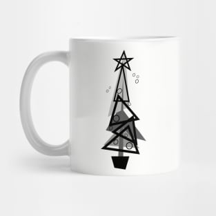 Mid-Century Christmas Tree ( gray scale ) Mug